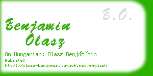 benjamin olasz business card